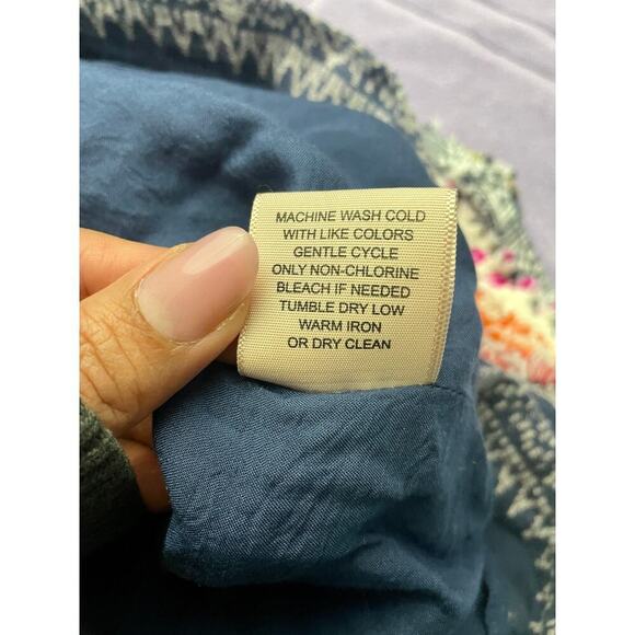 Philosophy Blue Cotton Sleeveless Dress PS Petites Women's Lined - Picture 6 of 11